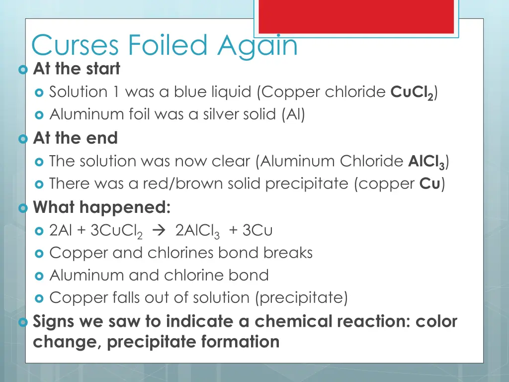curses foiled again at the start solution