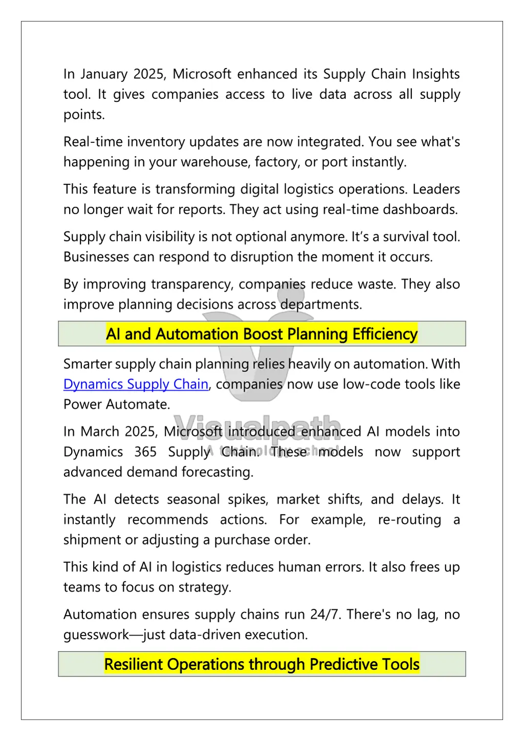 in january 2025 microsoft enhanced its supply