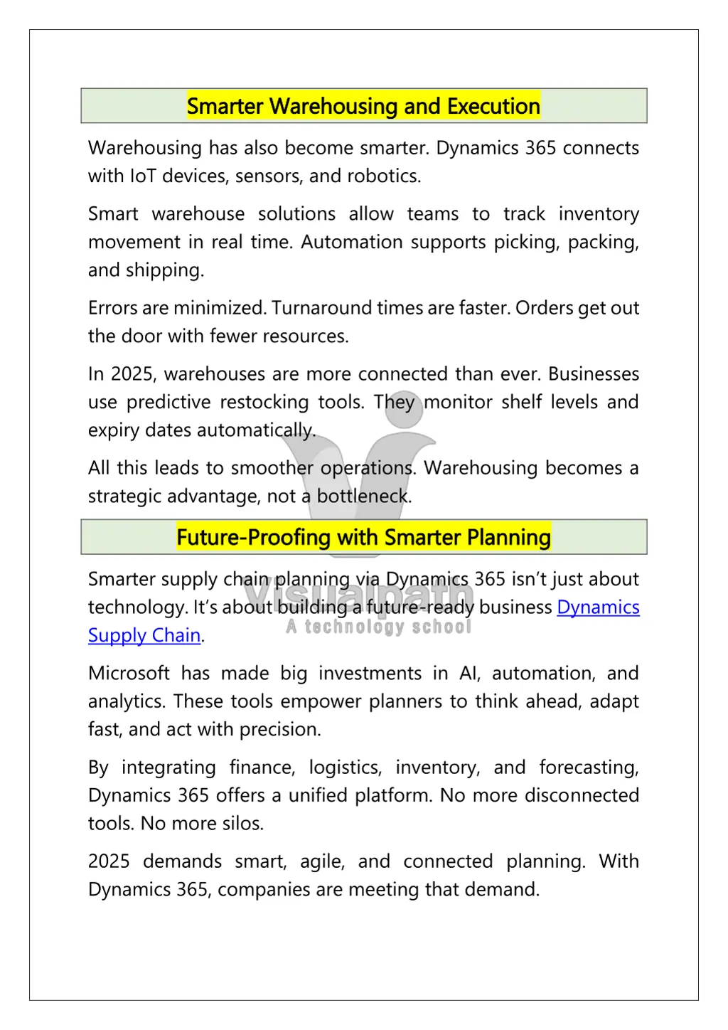 smarter warehousing and execution smarter