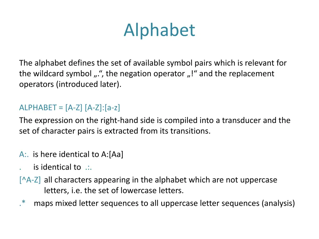 alphabet