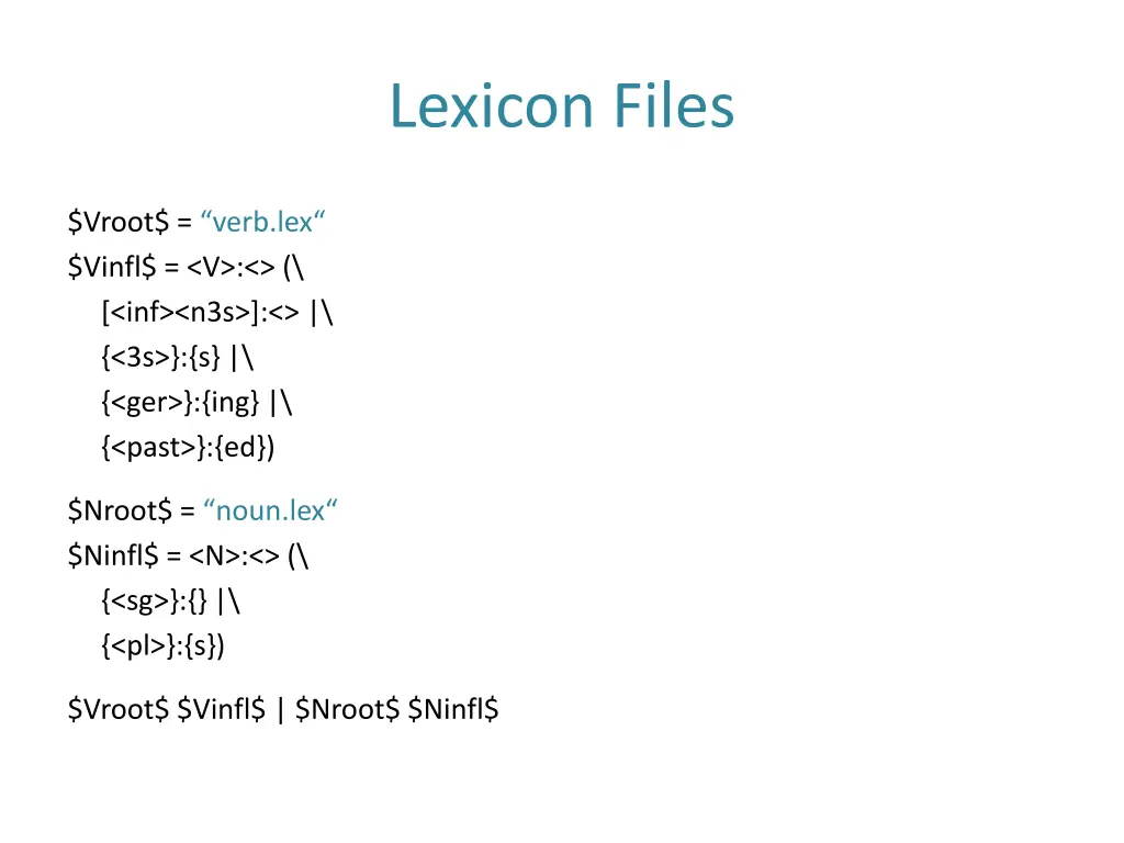 lexicon files 1