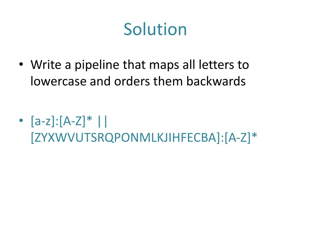 solution