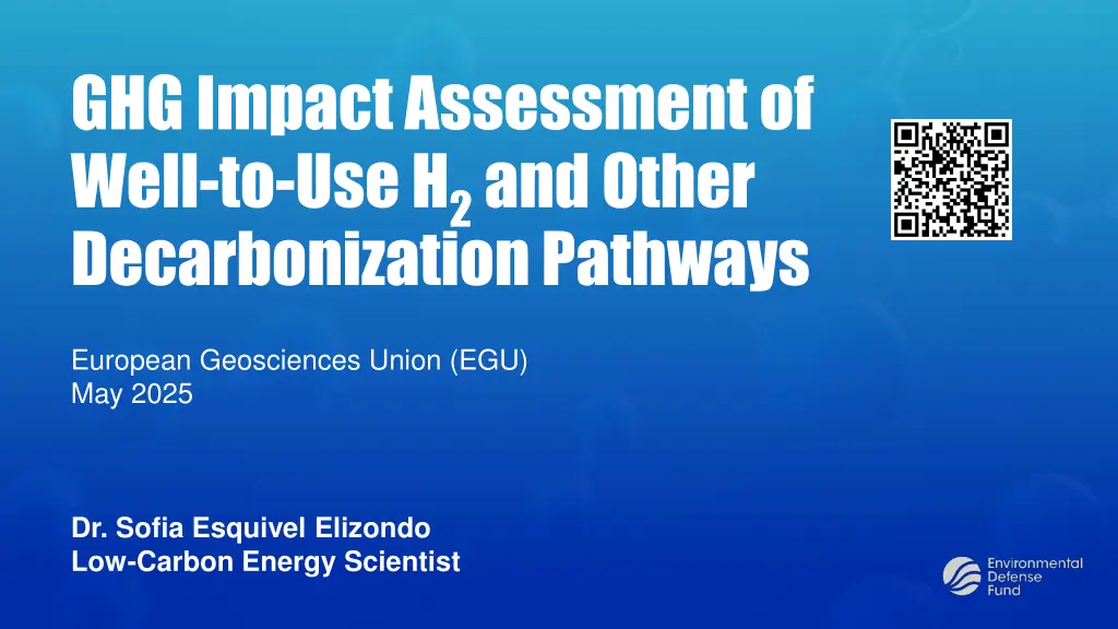 ghg impact assessment of well