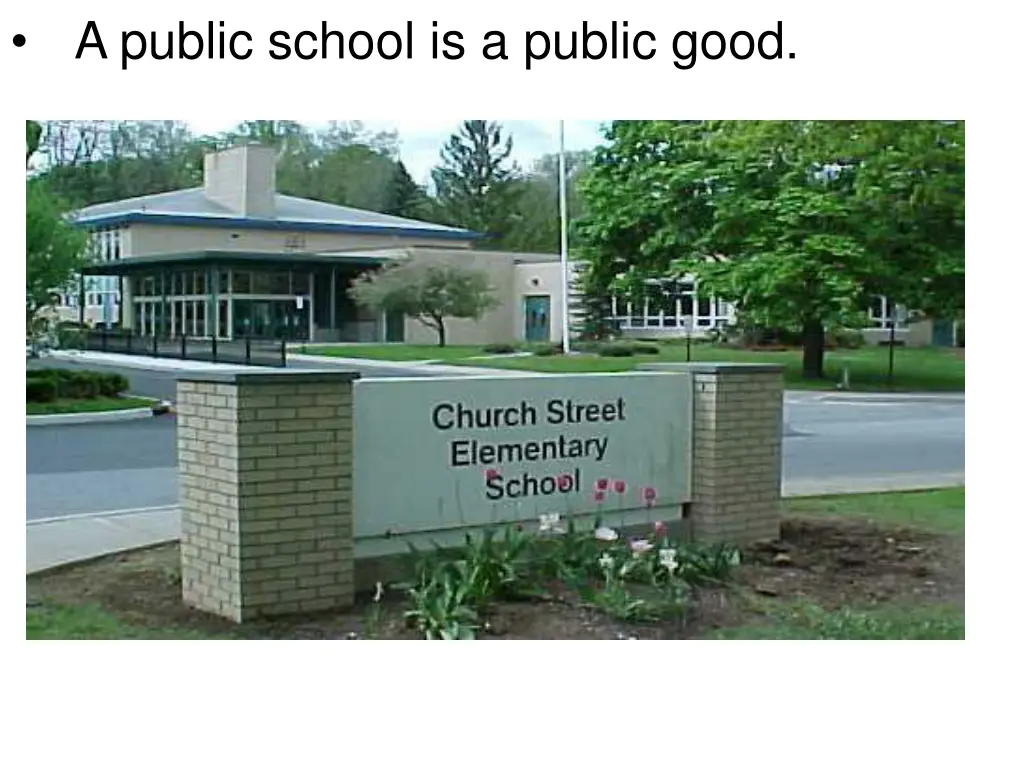 a public school is a public good