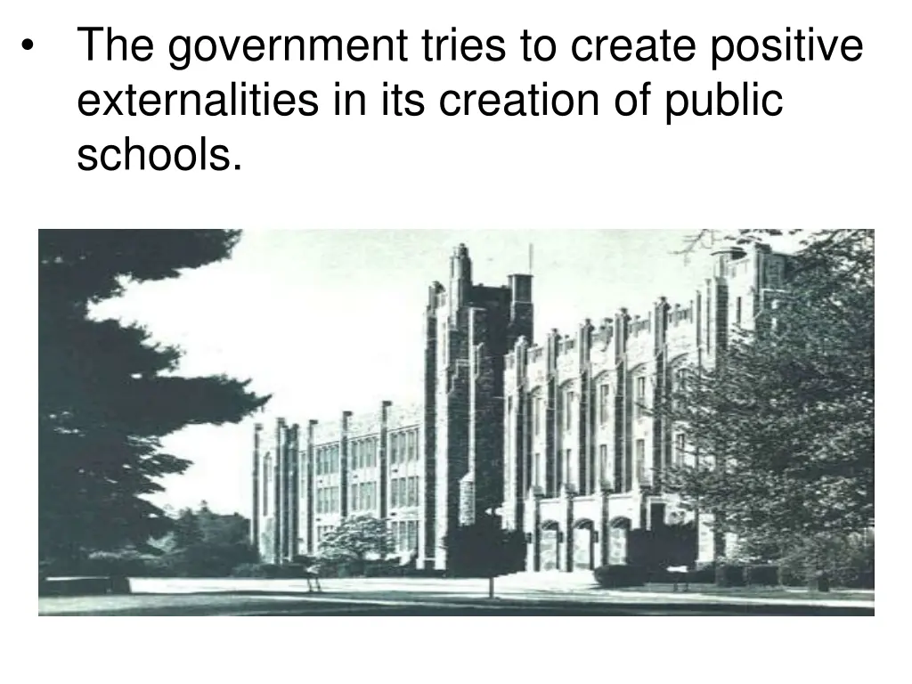 the government tries to create positive