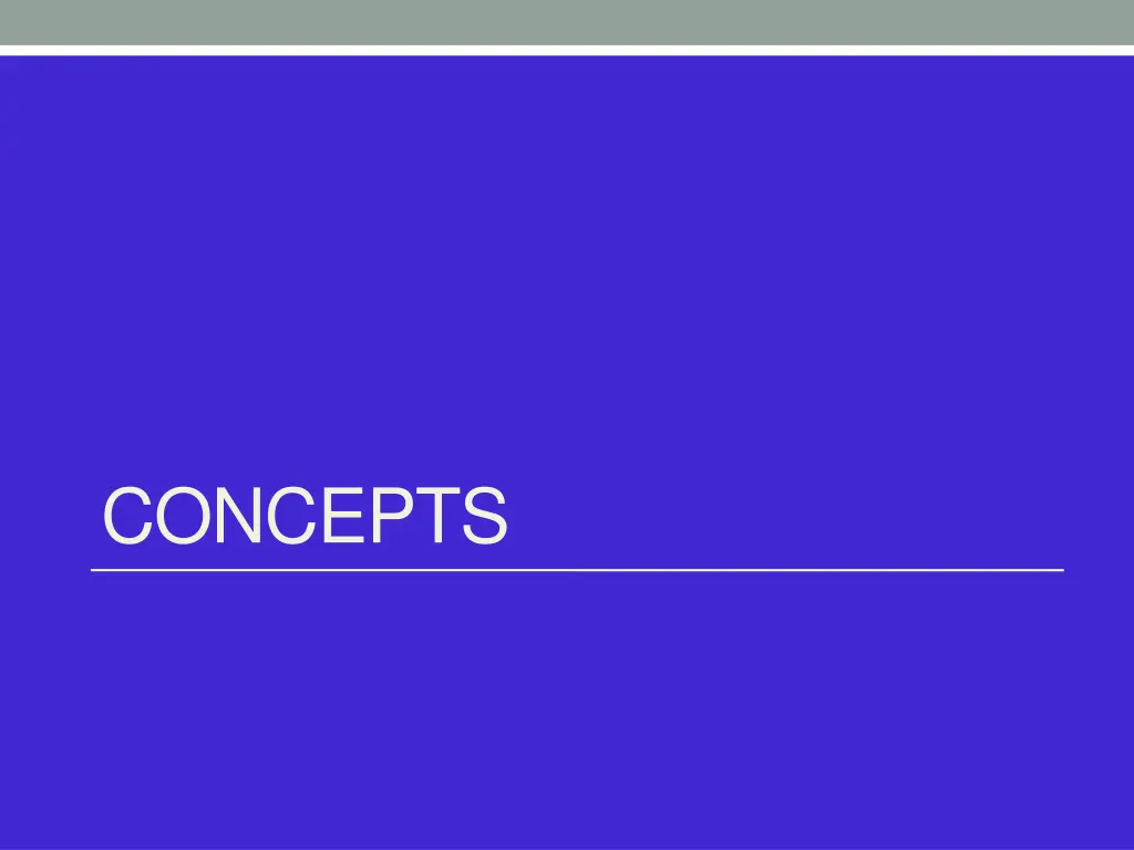 concepts