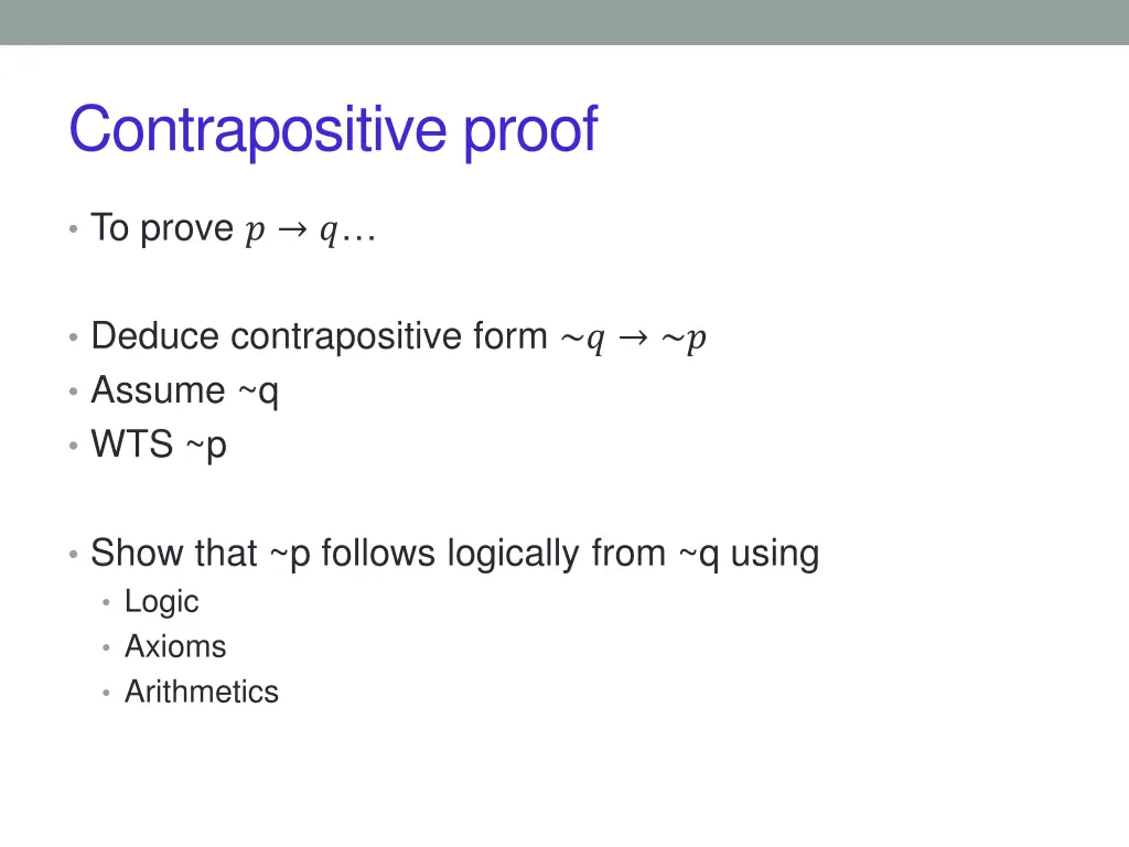 contrapositive proof