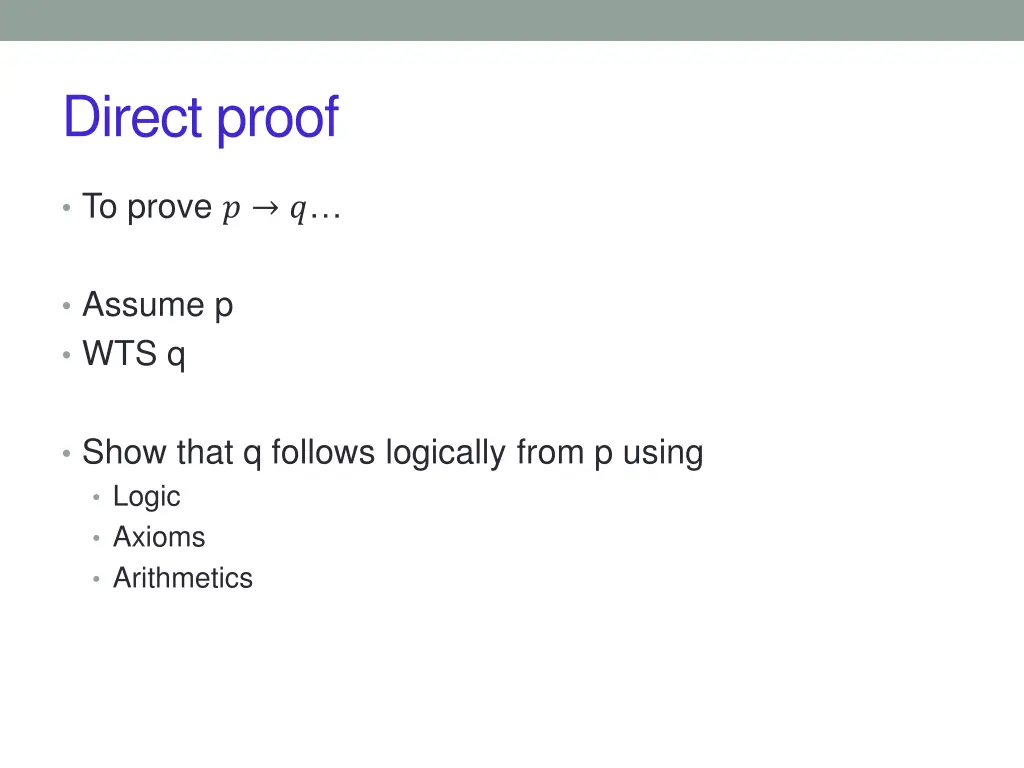 direct proof