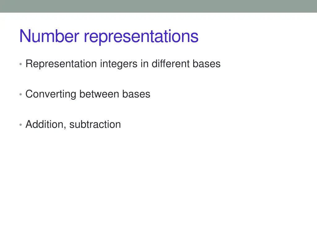 number representations