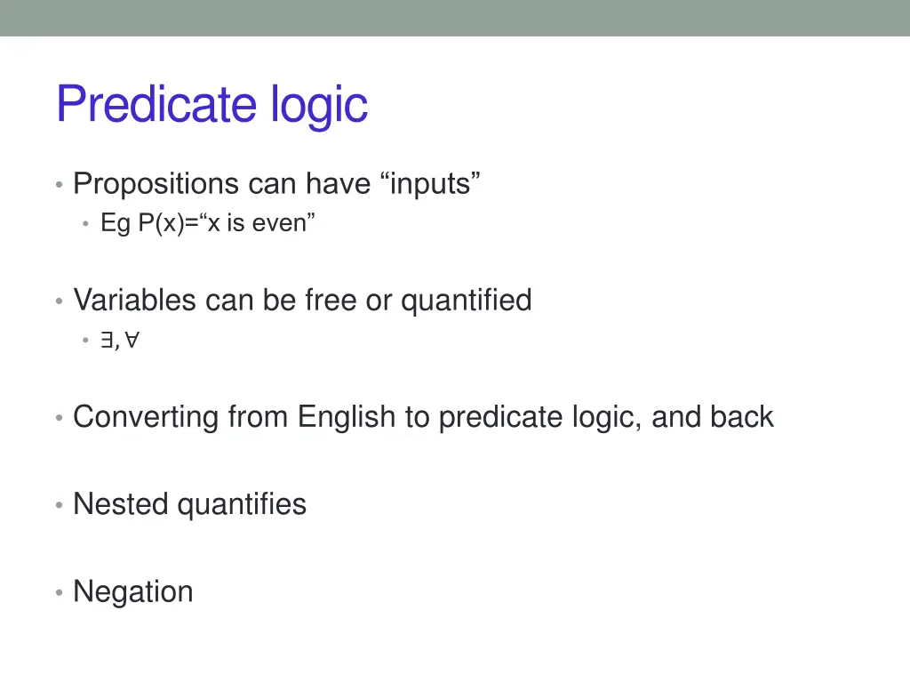 predicate logic