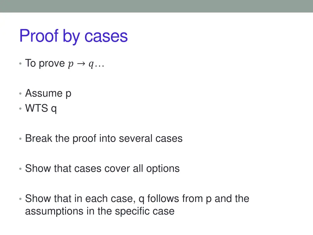 proof by cases