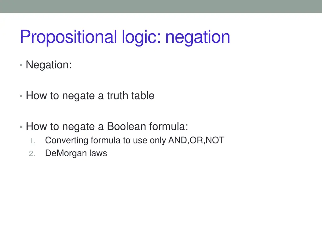propositional logic negation