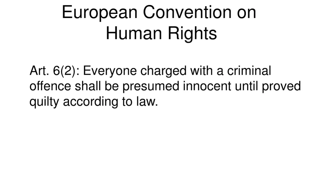 european convention on human rights