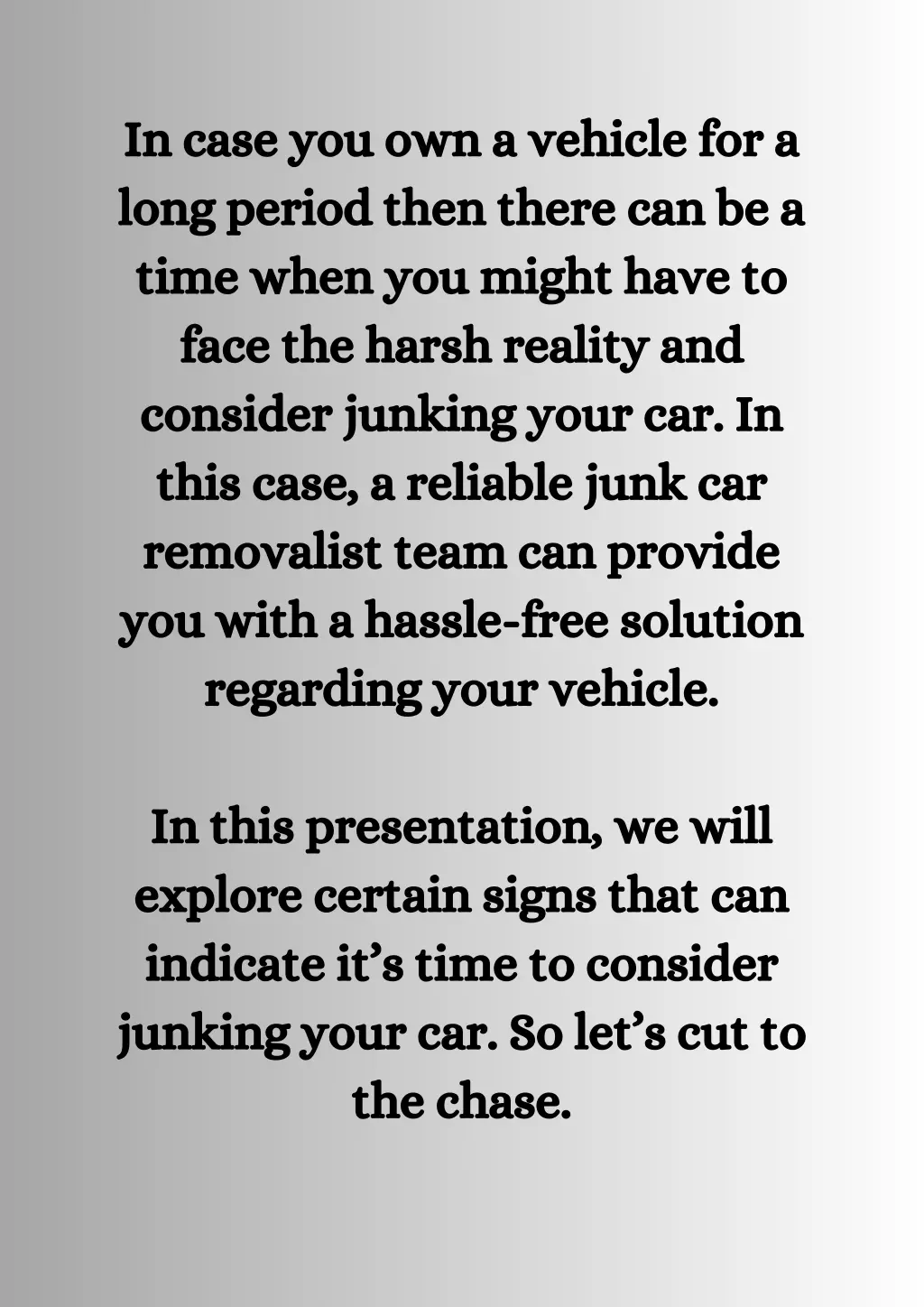 in case you own a vehicle for a long period then