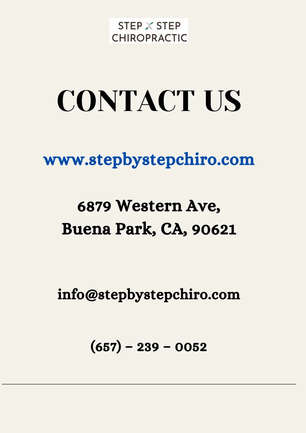 contact us