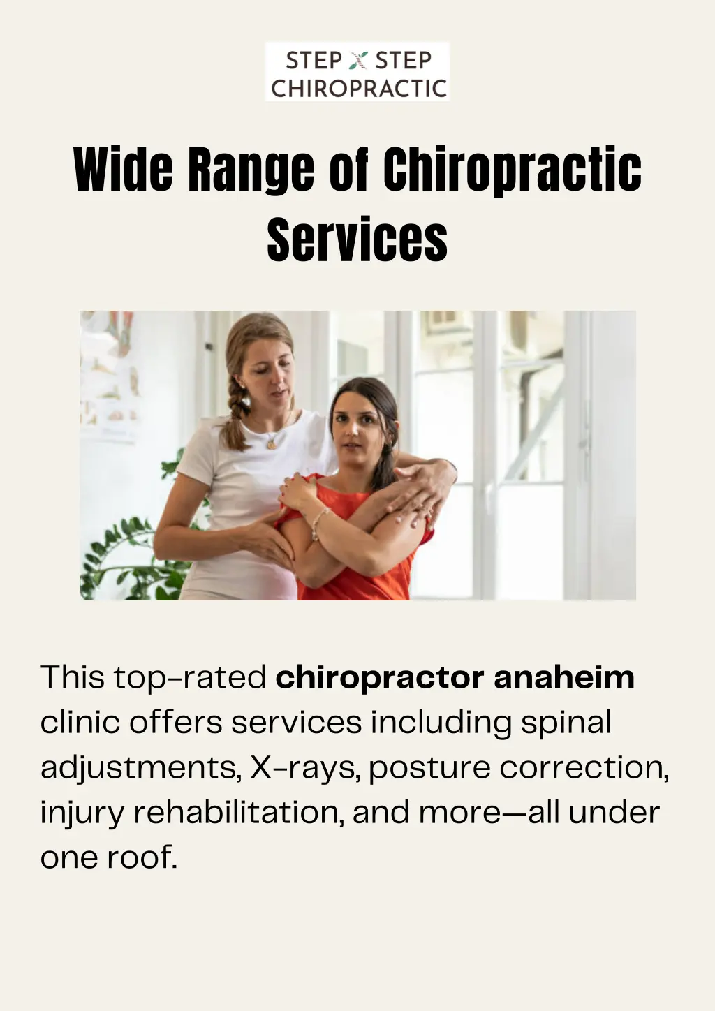 wide range of chiropractic services