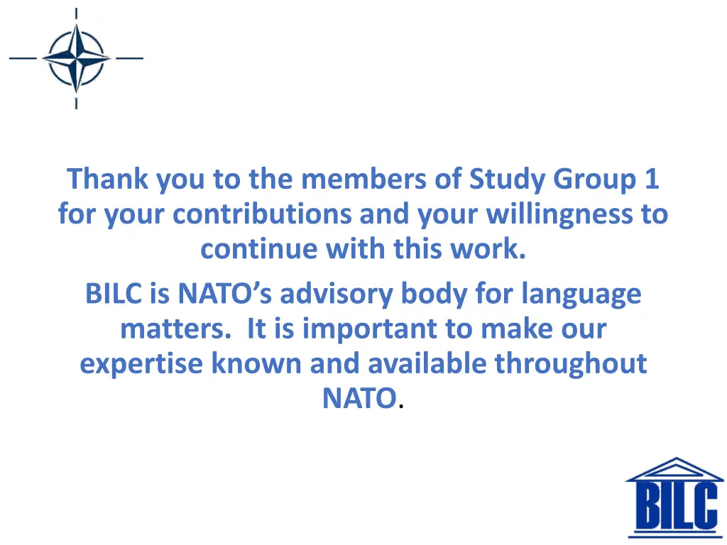 thank you to the members of study group