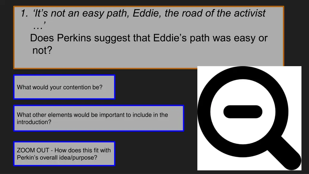1 it s not an easy path eddie the road