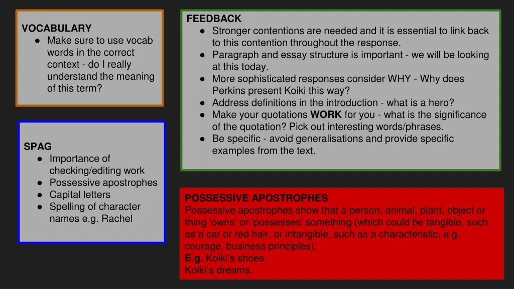 feedback stronger contentions are needed