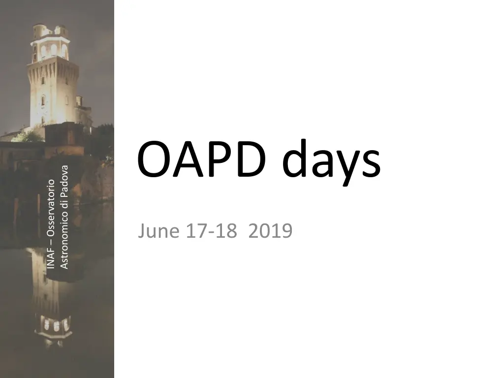 oapd days