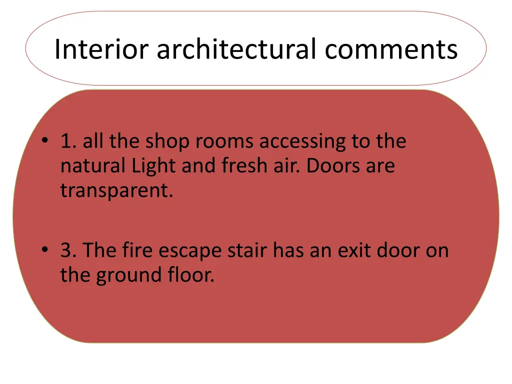 interior architectural comments
