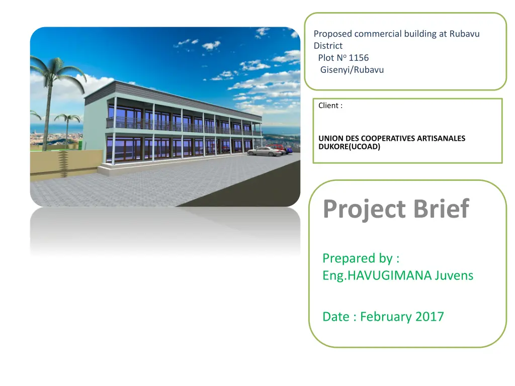 proposed commercial building at rubavu district