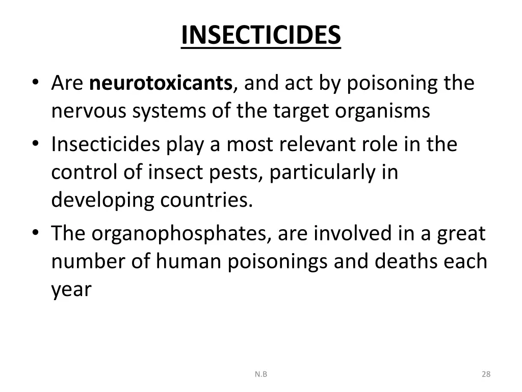 insecticides