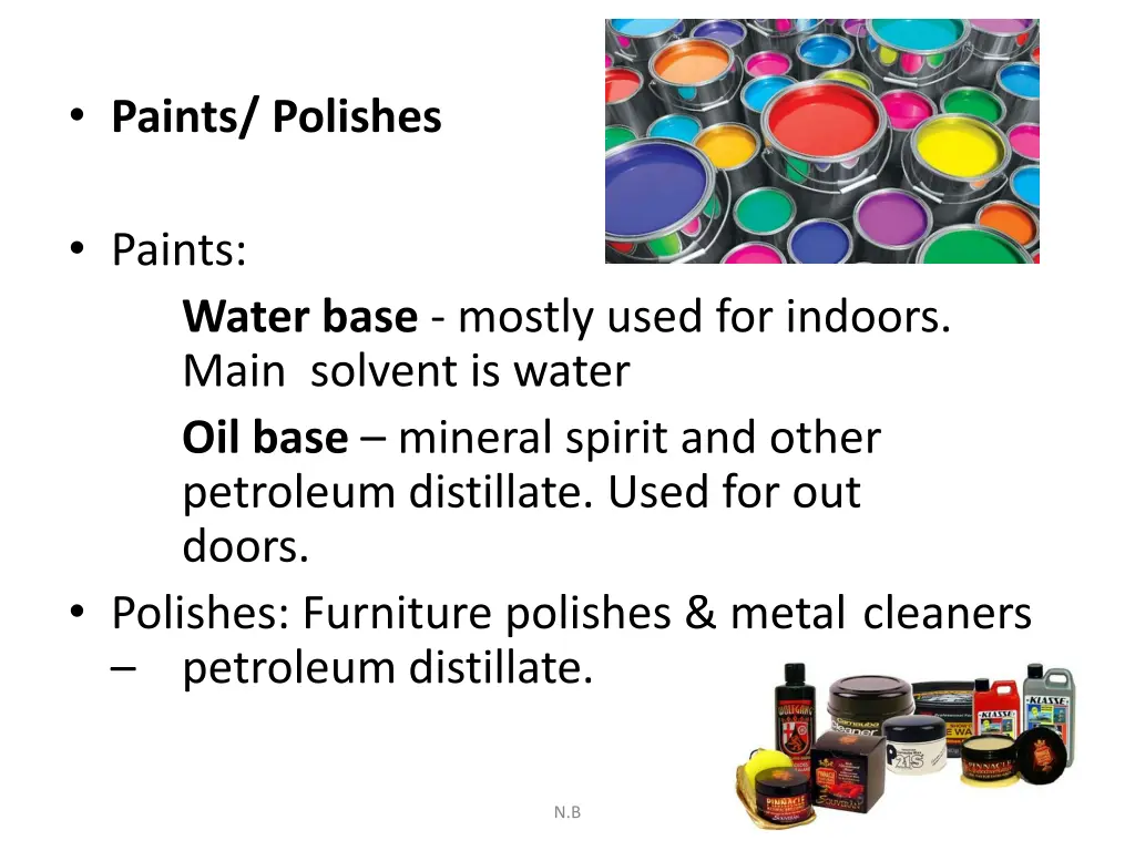 paints polishes