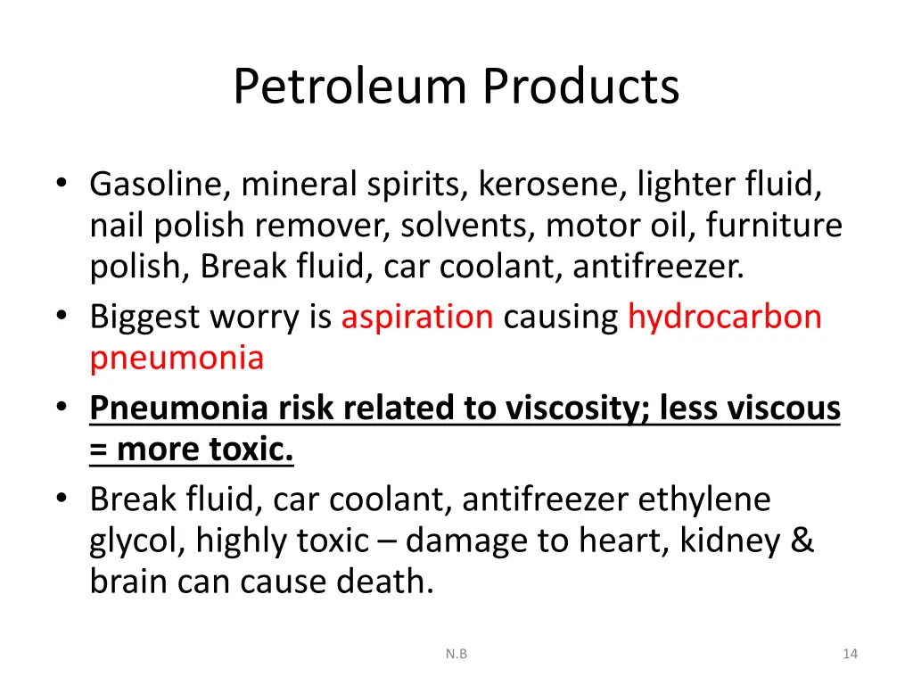 petroleum products