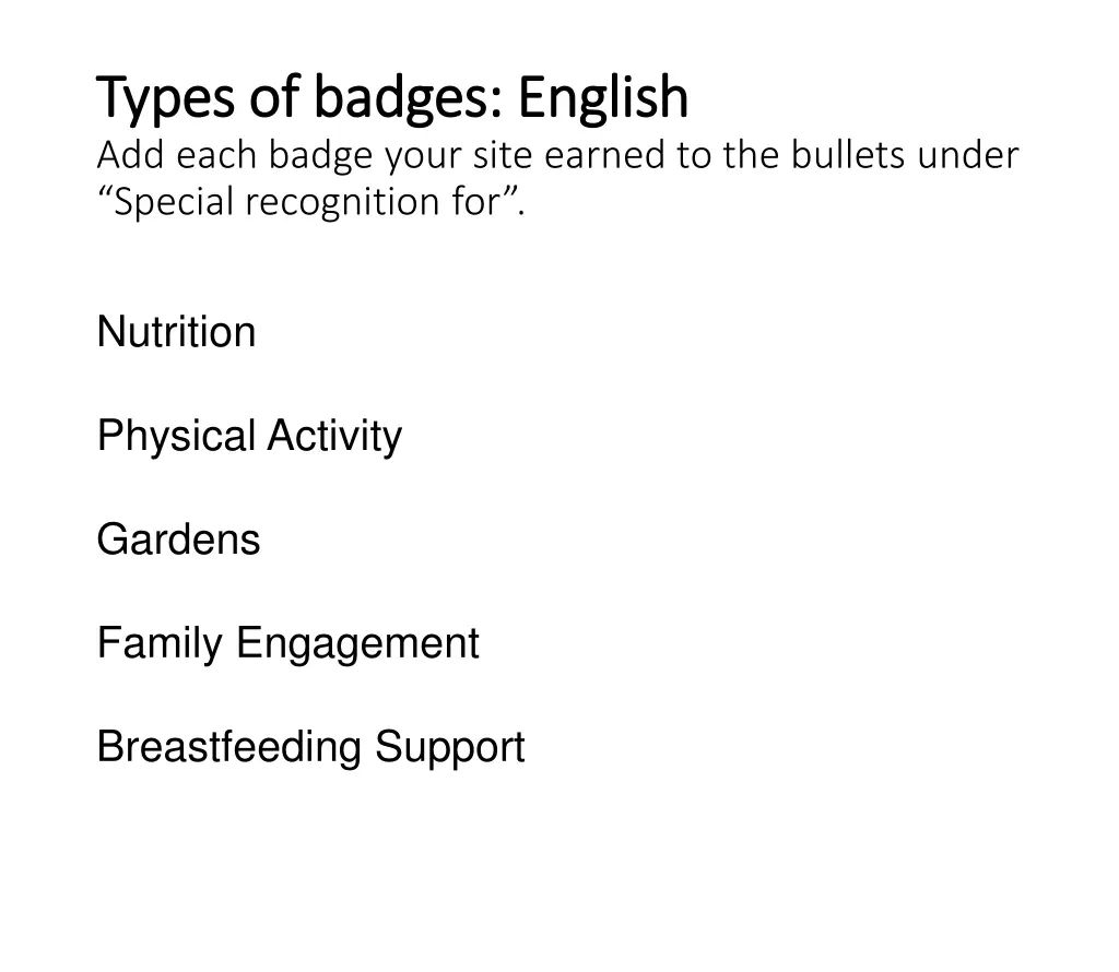 types of badges english types of badges english