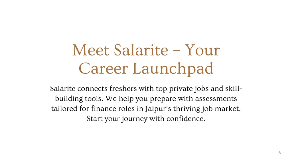 meet salarite your career launchpad