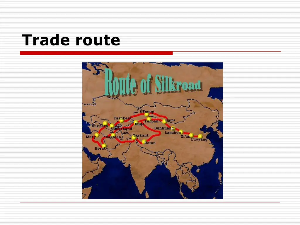 trade route