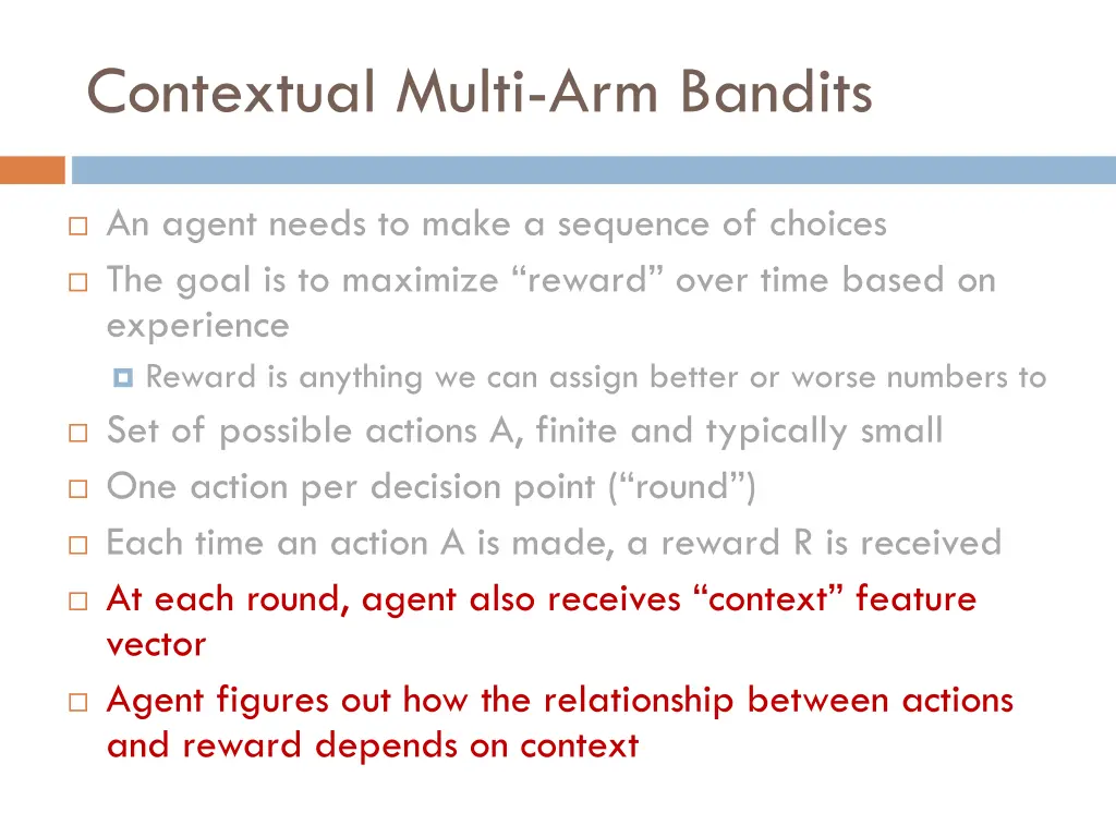 contextual multi arm bandits 1