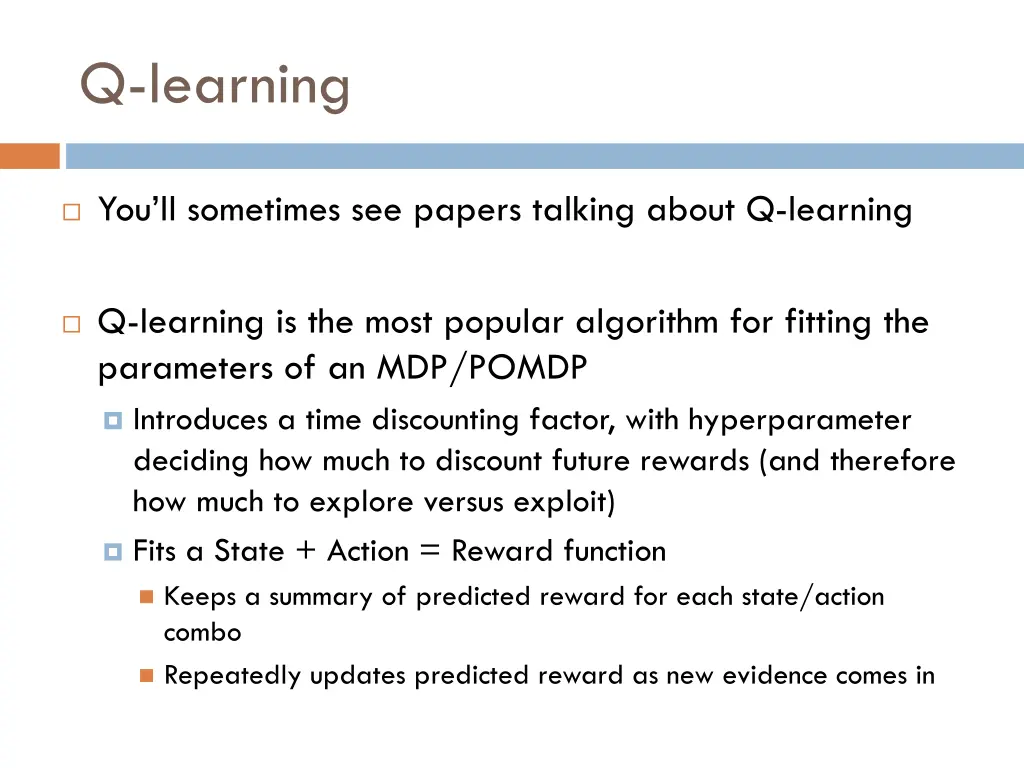 q learning