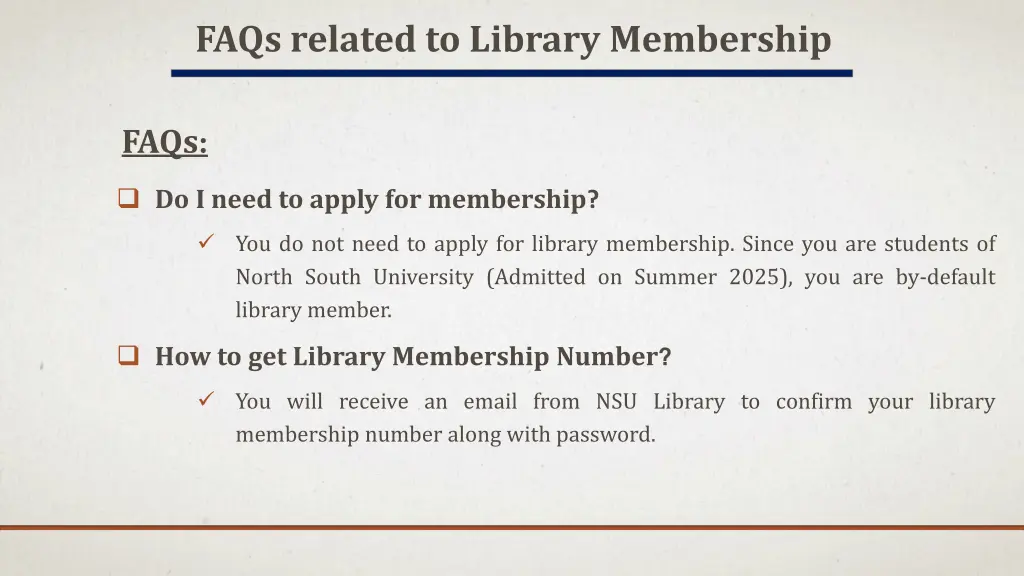 faqs related to library membership
