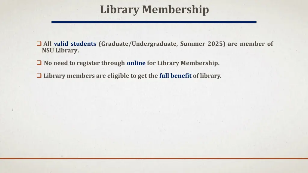 library membership
