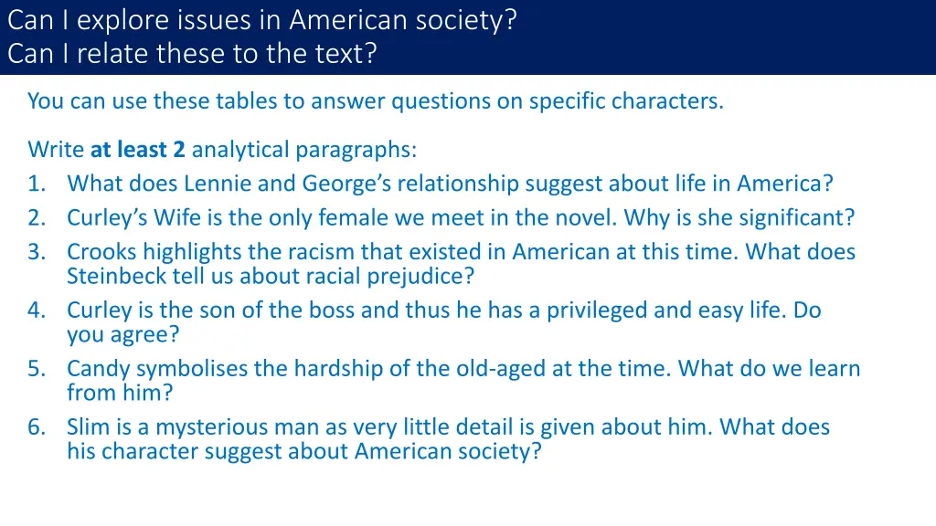 can i explore issues in american society 4