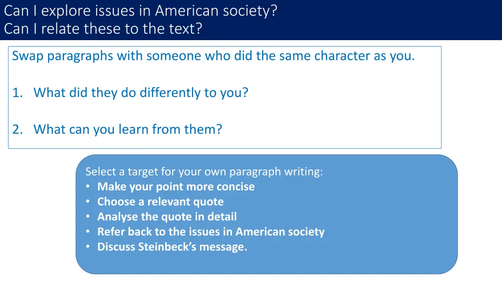 can i explore issues in american society 5