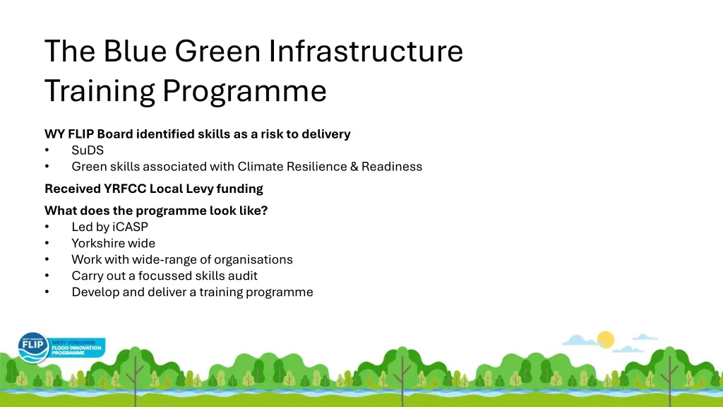 the blue green infrastructure training programme 1