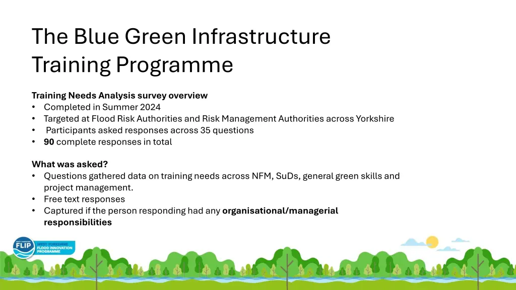 the blue green infrastructure training programme 3