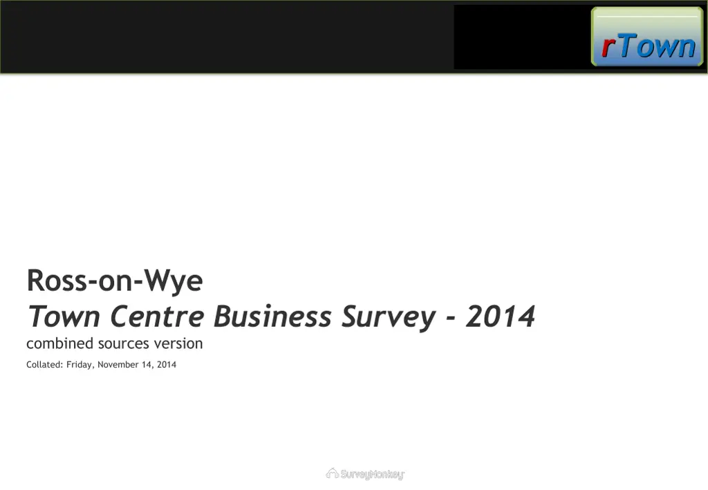 ross on wye town centre business survey 2014