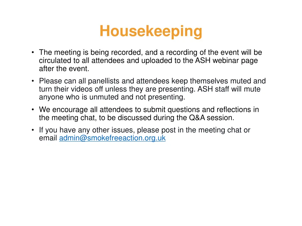 housekeeping