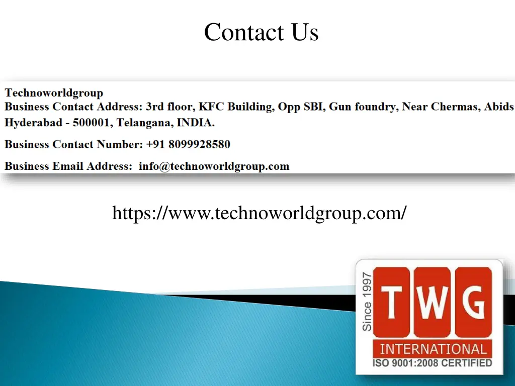 contact us