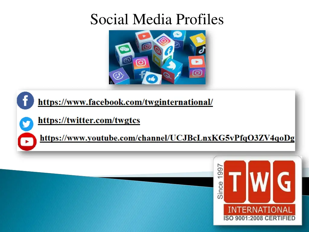 social media profiles