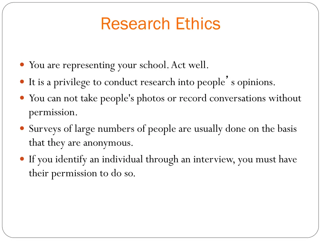 research ethics