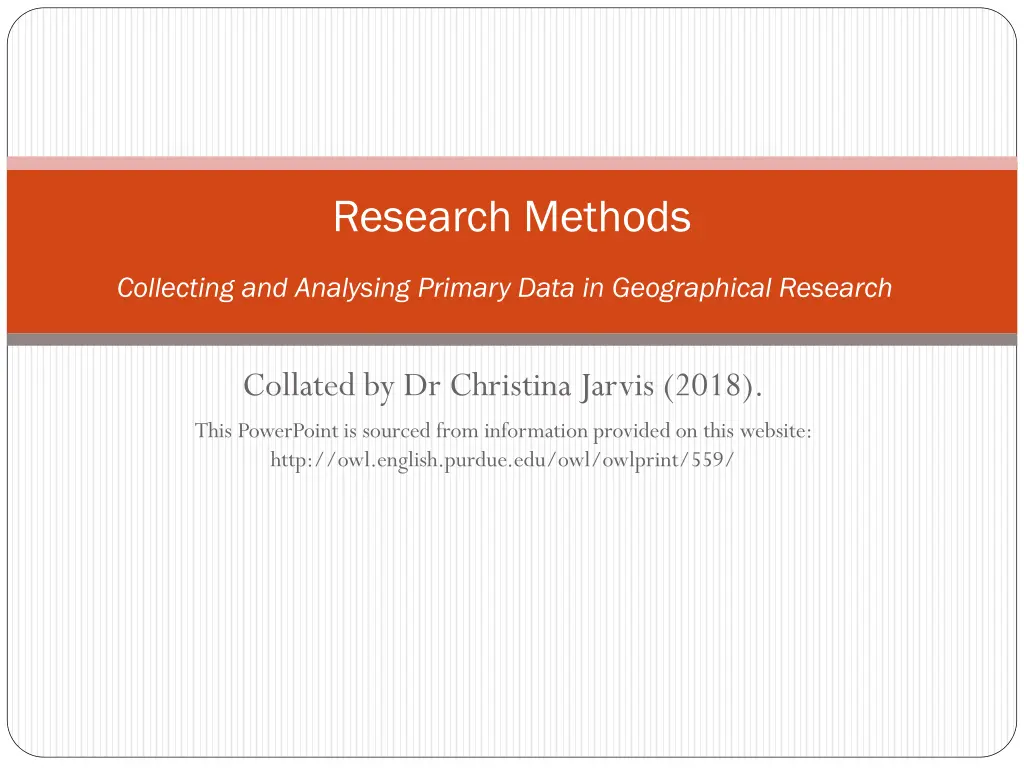 research methods