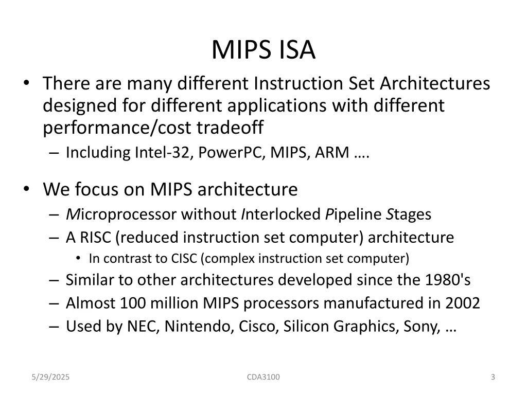 mips isa