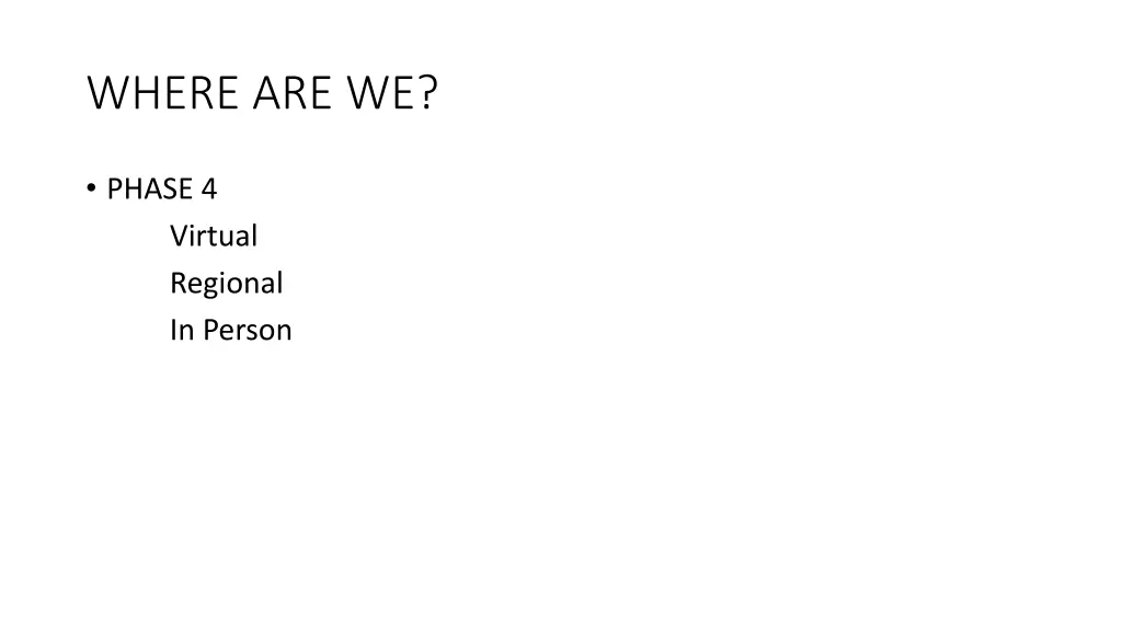 where are we