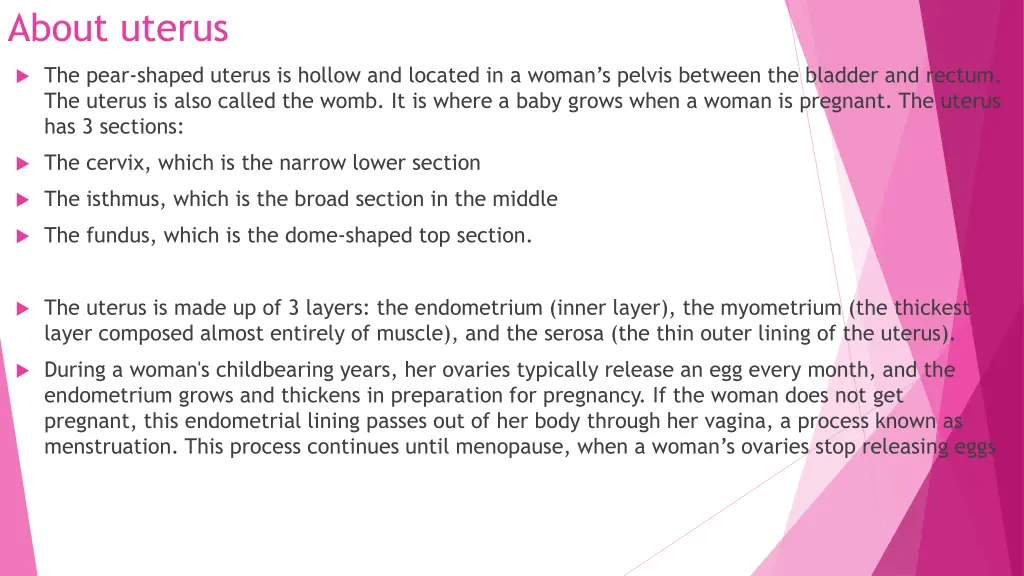 about uterus