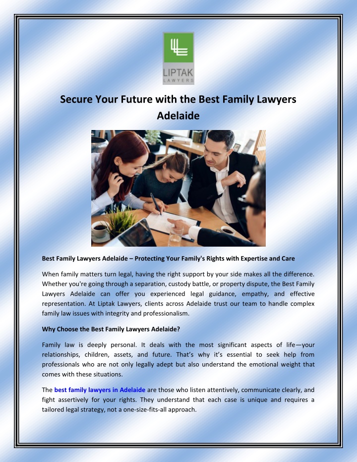 secure your future with the best family lawyers